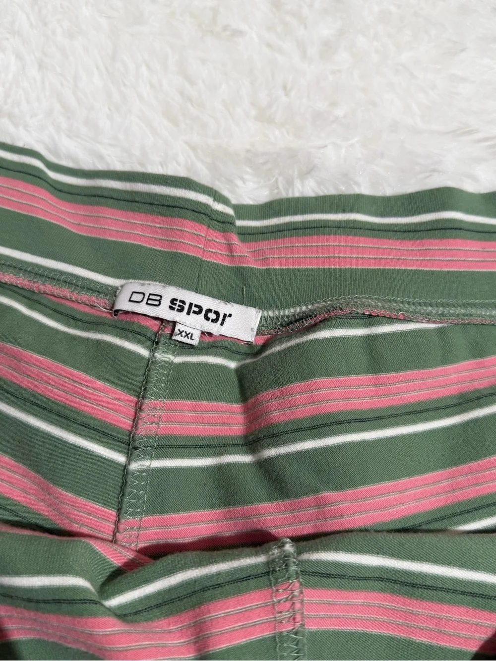 Dairy Boy XL/XXL Striped The Big Tee Mini Short Pink Friday Stripe Matching Set